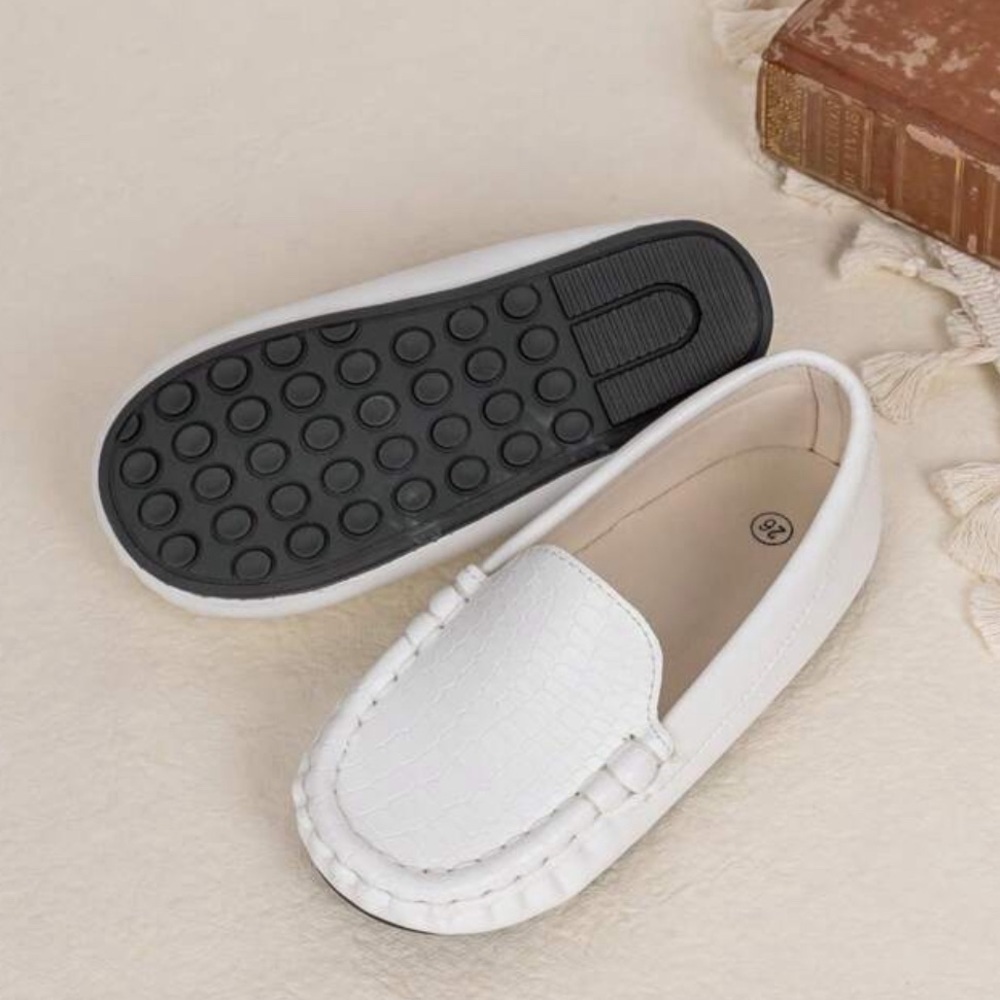 Toddler Little Kid Boys Girls Soft Slip-On Loafers Dress Flat Shoes - Picture 5 of 5